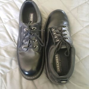 Black Sketchers dress shoes size 11